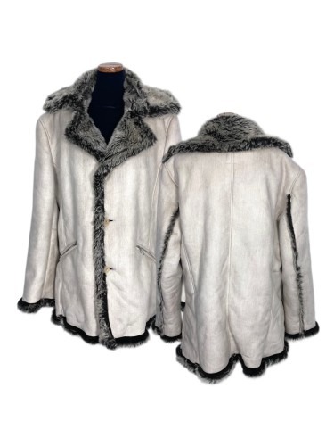 fur shearing overfit jacket