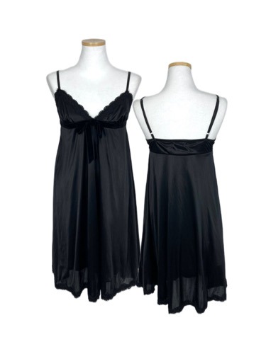 Cecil Mcbee black silky slip dress