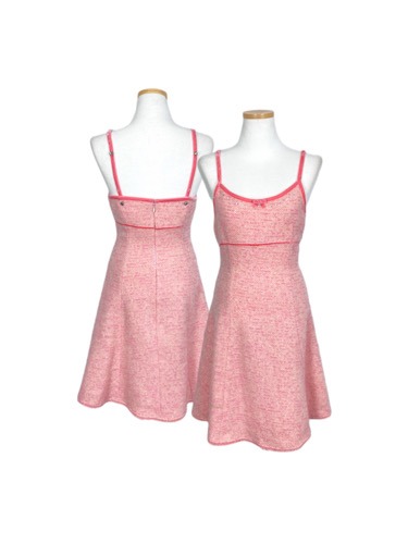pale pink tweed cubic dress