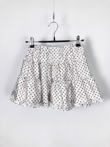 star pattern tired skirt