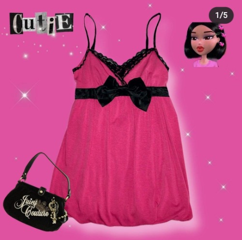 2000&#039;s hot pink sleeveless top