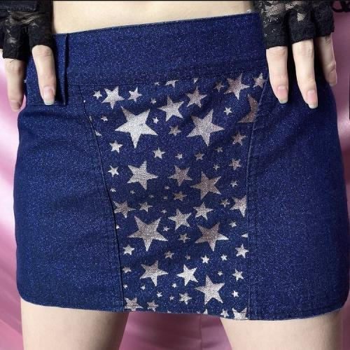 glitter stars mini skirt
