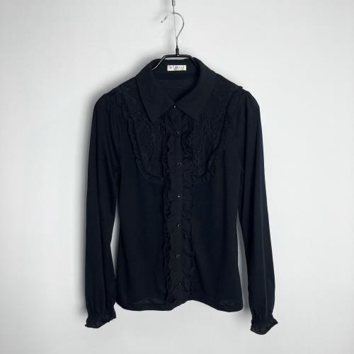 black lace gothic blouse