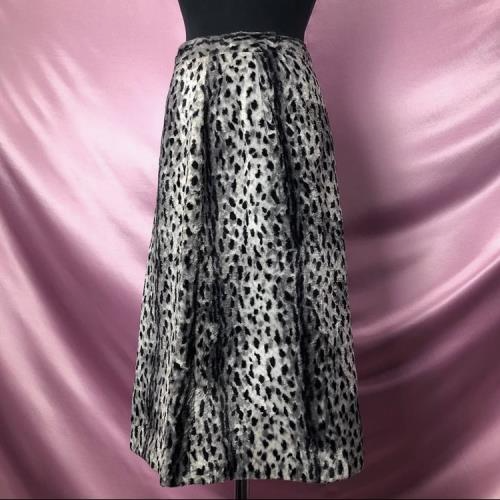 leopard pattern long skirt