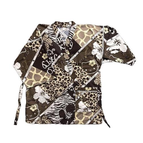 animal pattern kitty kimono