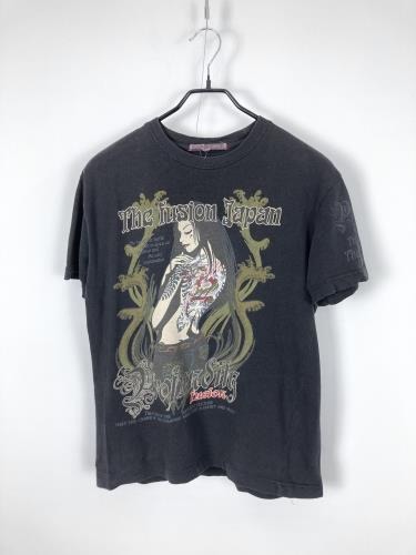 oriental punk printing t-shirt
