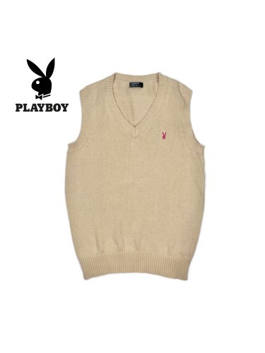 Play Boy bunny logo knit vest