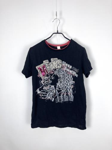 grunge texture printing t-shirt