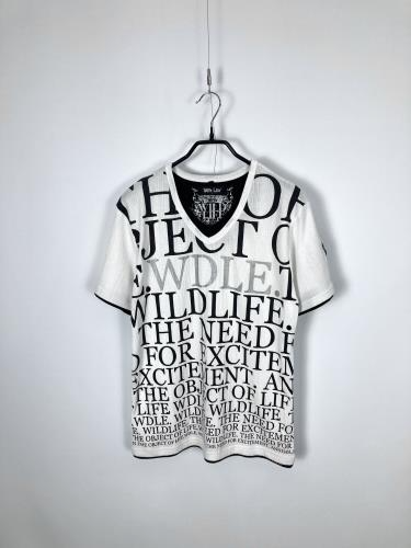 ribbed lettering layered t-shirt
