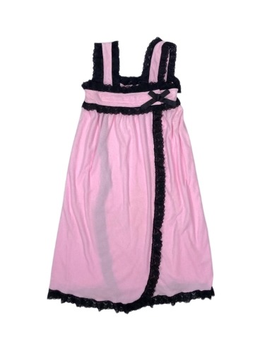 pink lace pajama dress