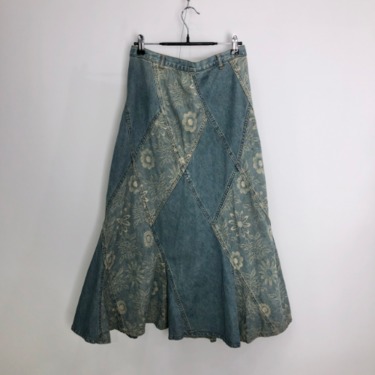 Flower patchwork skirt