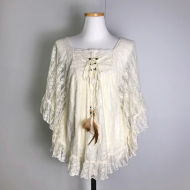 Ivory angelic lace blouse
