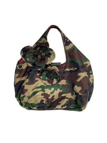 camouflage pattern corsage hobo bag