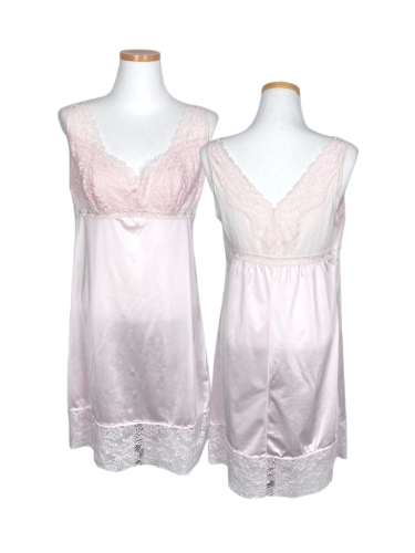 pink lace sleeveless dress