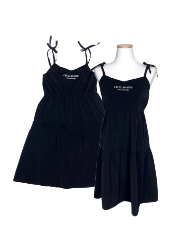 Cecil Mcbee logo embroidery tired dress
