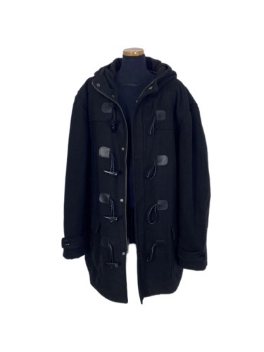 overfit duffle zip-up coat