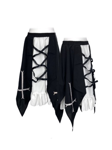 knite cross layered skirt