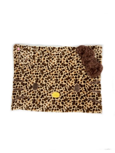 HELLO KITTY brown leopard blanket