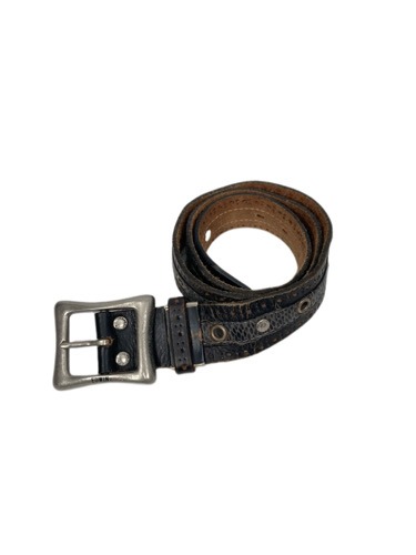 western detail leather belt