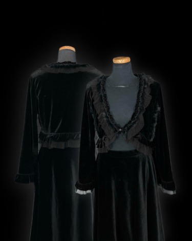 gothic lace velvet bolero