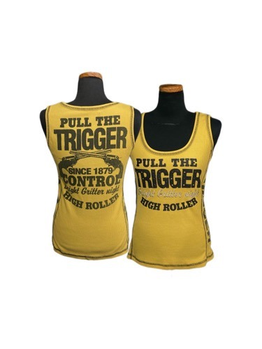 revolver yellow ribbed stitch top
