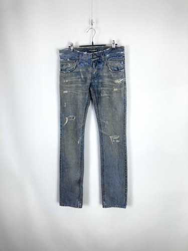 D&amp;G durty washing distressed jean