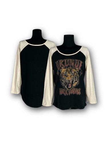 grunge tiger raglan t-shirt