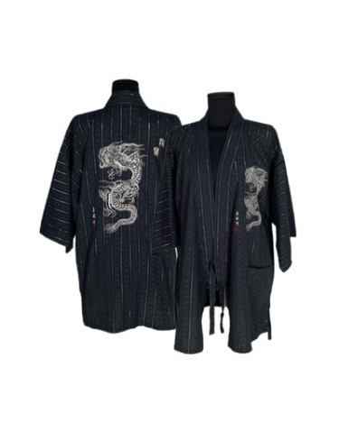 oriental dragon embroidery kimono