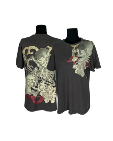 irezumi samurai skull t-shirt