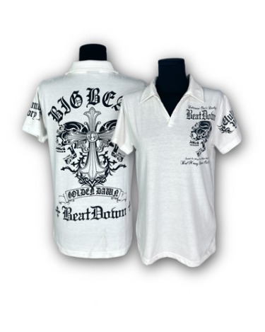 gothic cross white pk t-shirt