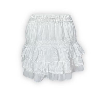 white lace banding skirt