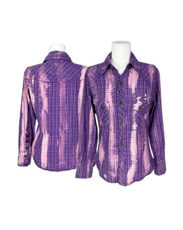 bleach violet check shirt