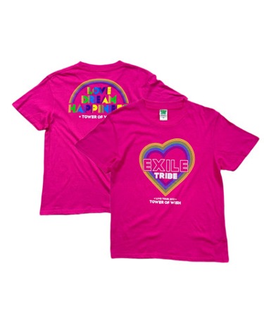EXILE PRIDE pink herat logo t-shirt