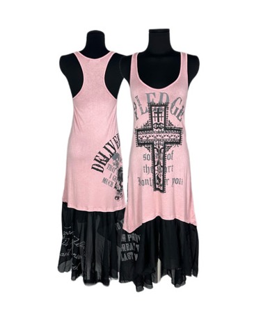 GHOST OF HARLEM punk cross sleeveless dress
