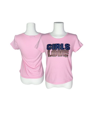 girls love pink t-shirt
