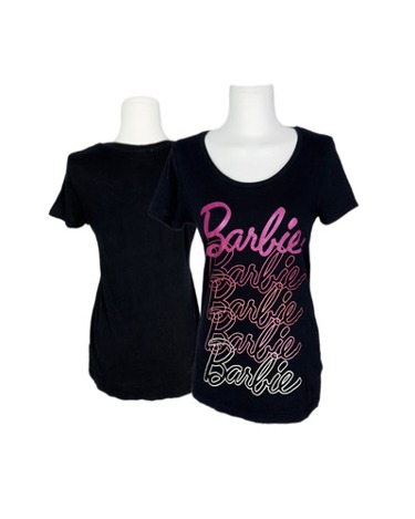 BARBIE glitter multi logo t-shirt