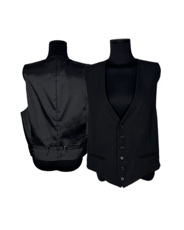 black layered vest jacket