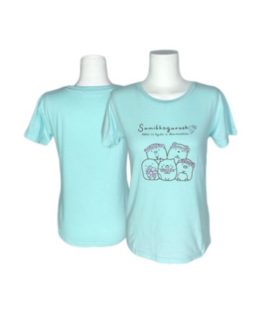 SUMIKKOGURASH printing logo mint t-shirt