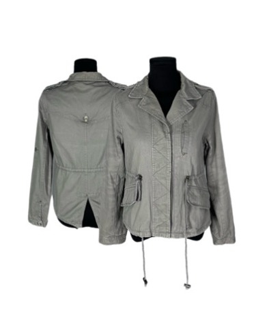 vintage stringe crop jacket