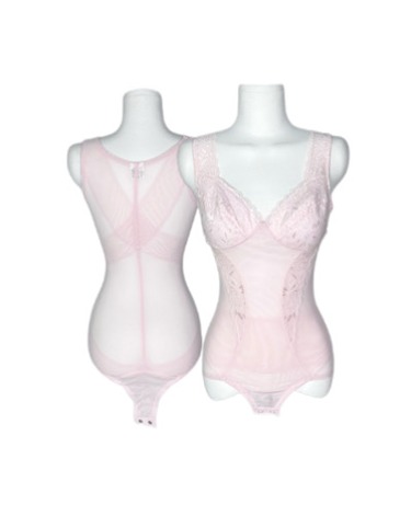 pink lace lingerie bodysuit