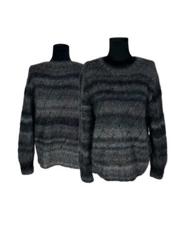 mohair fluffy grey sweater