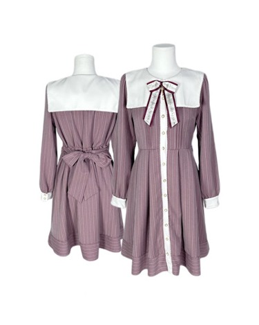 AMAVEL indie pink ribbon lolita dress