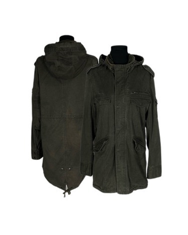 vintage dark khaki field jacket