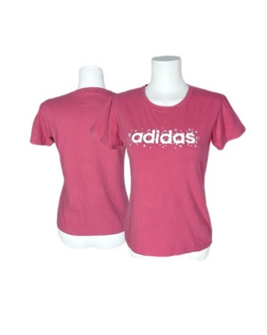 ADIDAS stars logo pink t-shirt