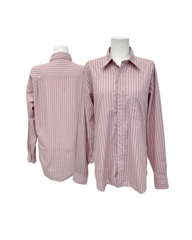 pink pin-stripe pocket shirt