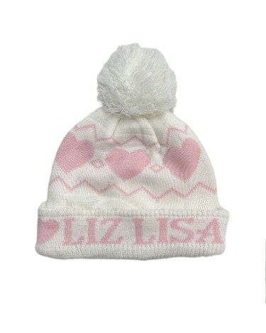 LIZ LISA pinky logo bell knit hat