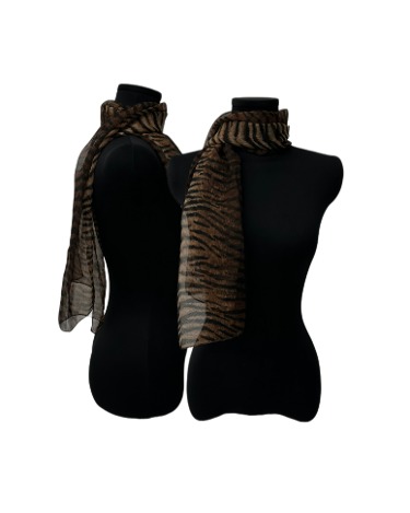 tiger pattern scarf