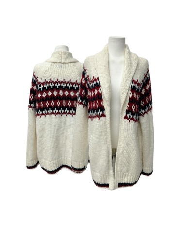 cowichan over knit cardigan