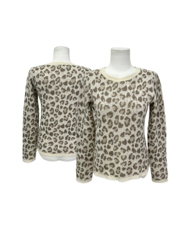 cashmere wool leopard sweater
